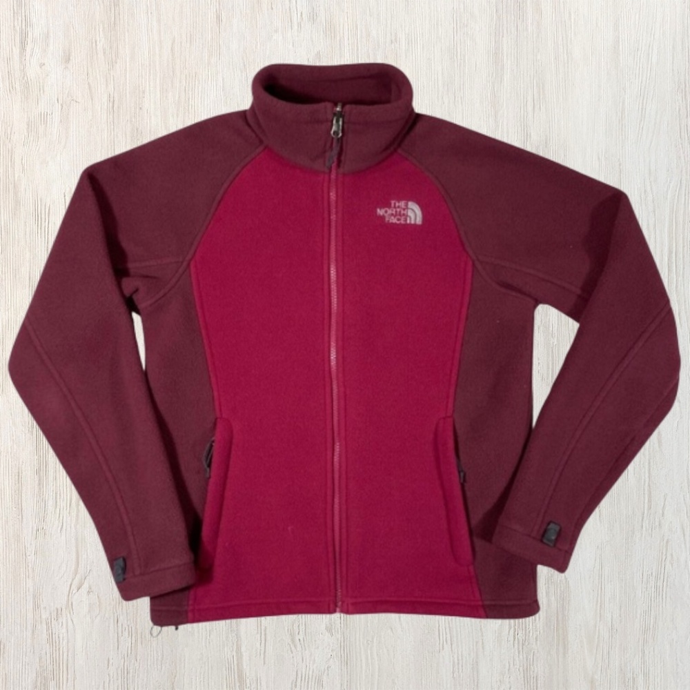 The‎ North Face Burgundy Zip Up Sweatshirt - Size Medium - Picture 5 of 6